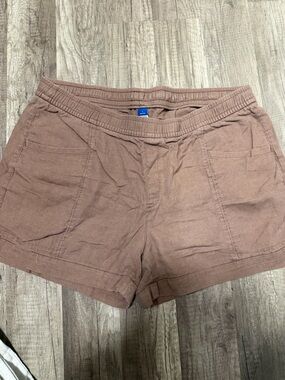 Old Navy Brown Linen-Blend Women's Shorts